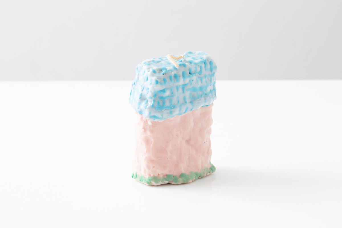 Pink House Sculptural Candle