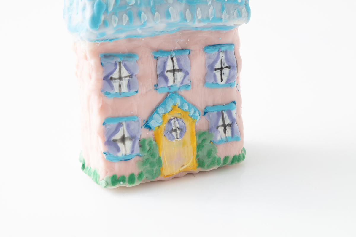 Pink House Sculptural Candle