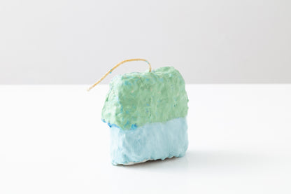 Blue House Sculptural Candle