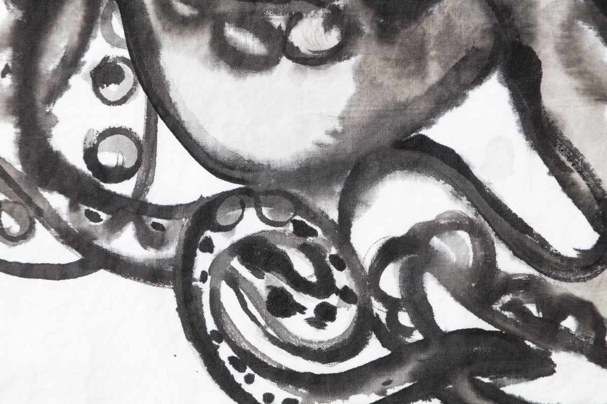 Octopus Hand-painted Cotton Pillow Cases