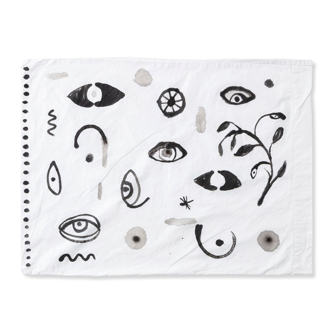 Eyes Hand-painted Cotton Pillow Cases
