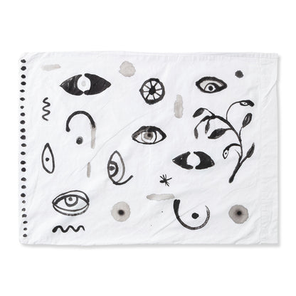 Eyes Hand-painted Cotton Pillow Cases