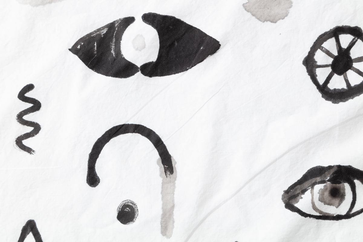 Eyes Hand-painted Cotton Pillow Cases