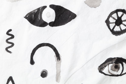 Eyes Hand-painted Cotton Pillow Cases