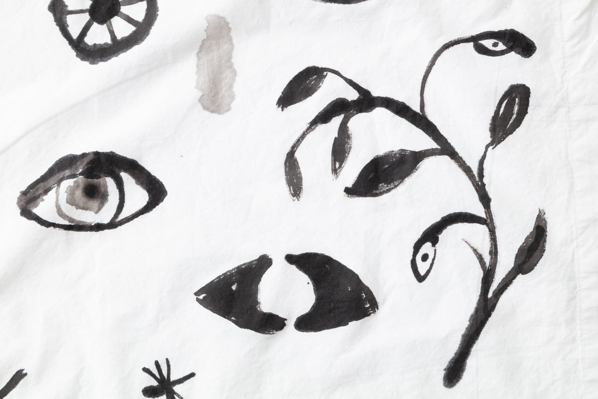 Eyes Hand-painted Cotton Pillow Cases