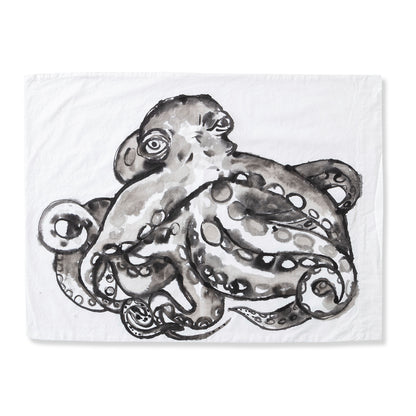 Octopus Hand-painted Cotton Pillow Cases