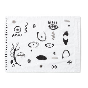 Eyes Hand-painted Cotton Pillow Cases