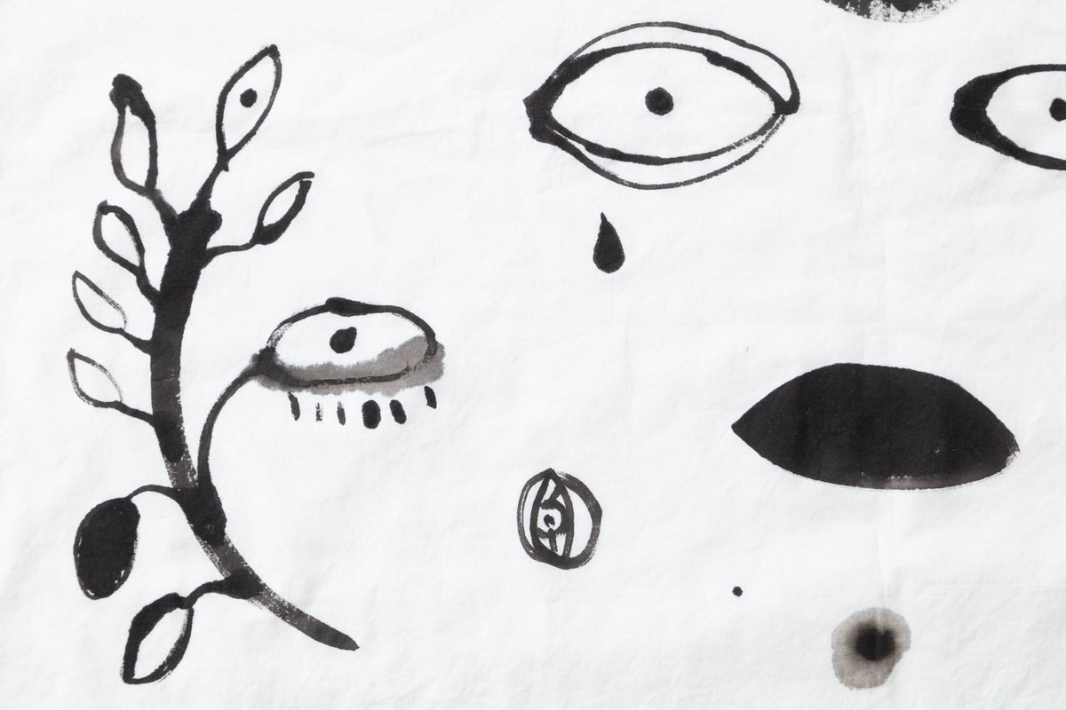 Eyes Hand-painted Cotton Pillow Cases