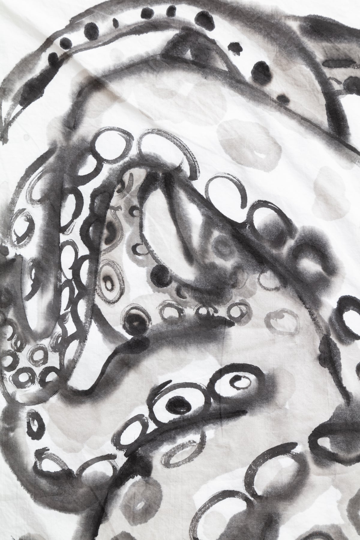 Octopus Hand-painted Cotton Pillow Cases