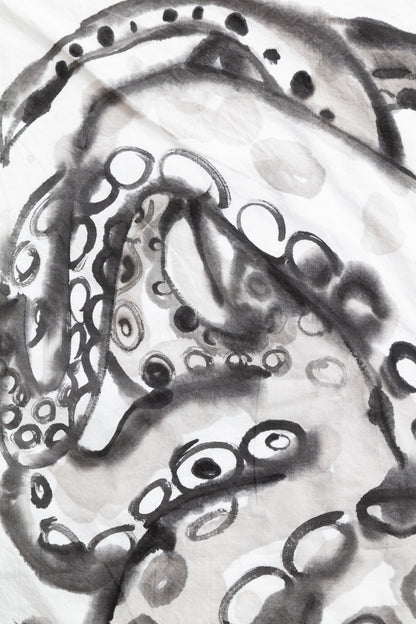 Octopus Hand-painted Cotton Pillow Cases