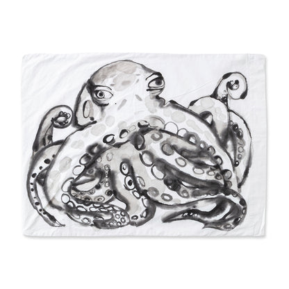 Octopus Hand-painted Cotton Pillow Cases