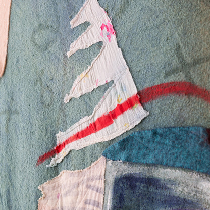 Quilt Painting 'Pie Chart' Tapestry Textile Art