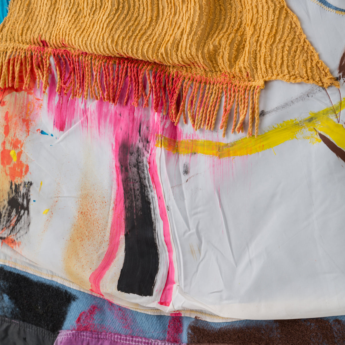 Quilt Painting 'Tie Up the Comfort Boat, Part Deux' Tapestry Textile Art