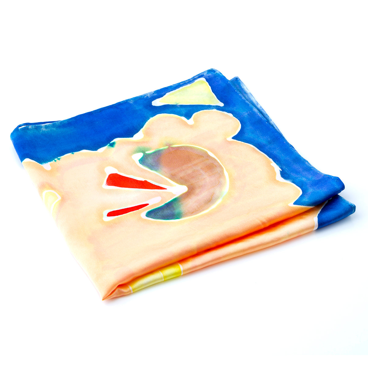 Hand-Painted Fruity Scarf