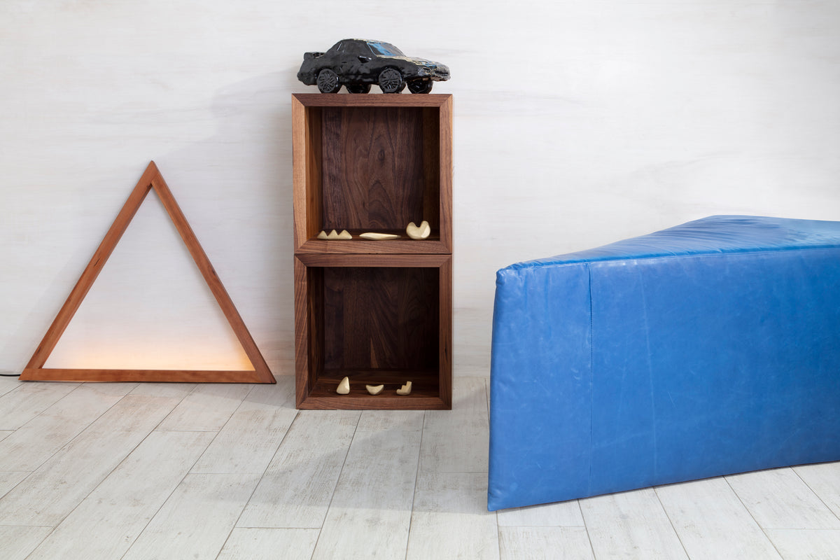 Walnut Quad Plaid Cube