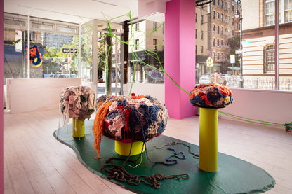 Further Form Sculptural Ottoman 3, Multicolored