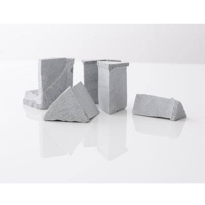 Unknown Everyday Village : Triangle Towers Marble Sculpture