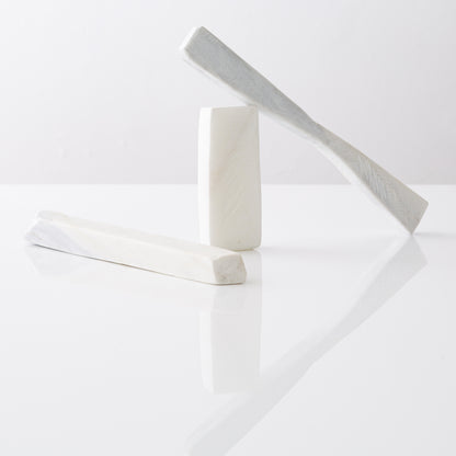 Unknown Everyday Village : Sticks In Statuario Marble Sculpture