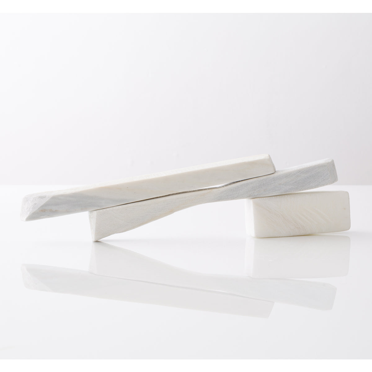Unknown Everyday Village : Sticks In Statuario Marble Sculpture