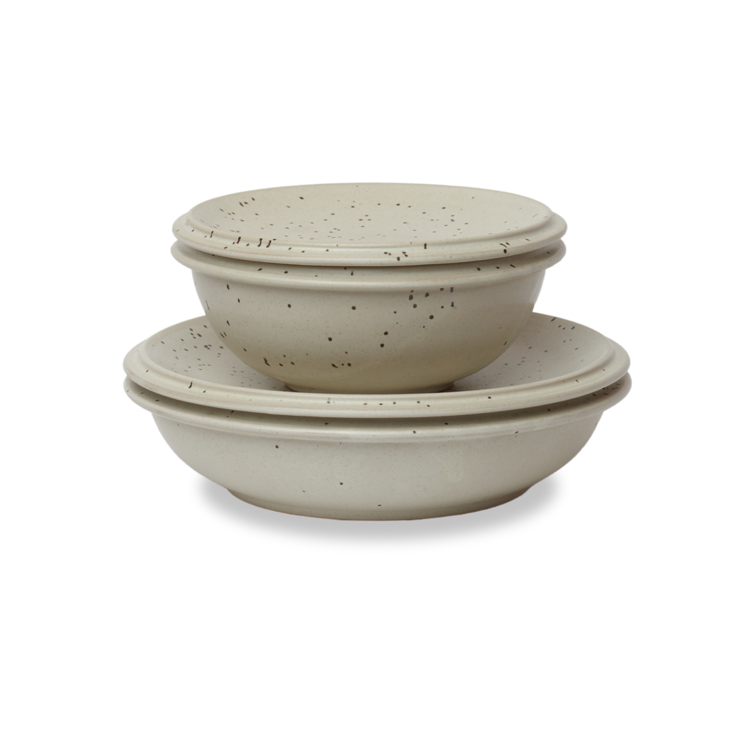 Saturn Dinnerware Speckled Satin