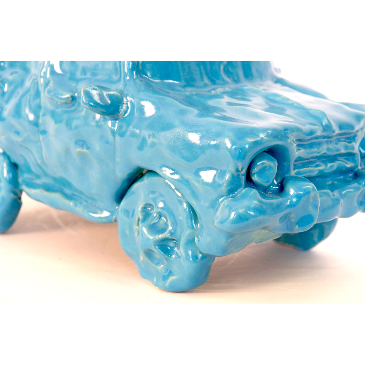 Sky Blue Hatchback