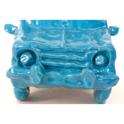 Sky Blue Hatchback