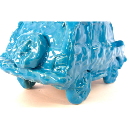 Sky Blue Hatchback