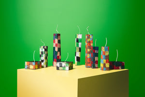 Tower Green Stack Candle by Crying Clover