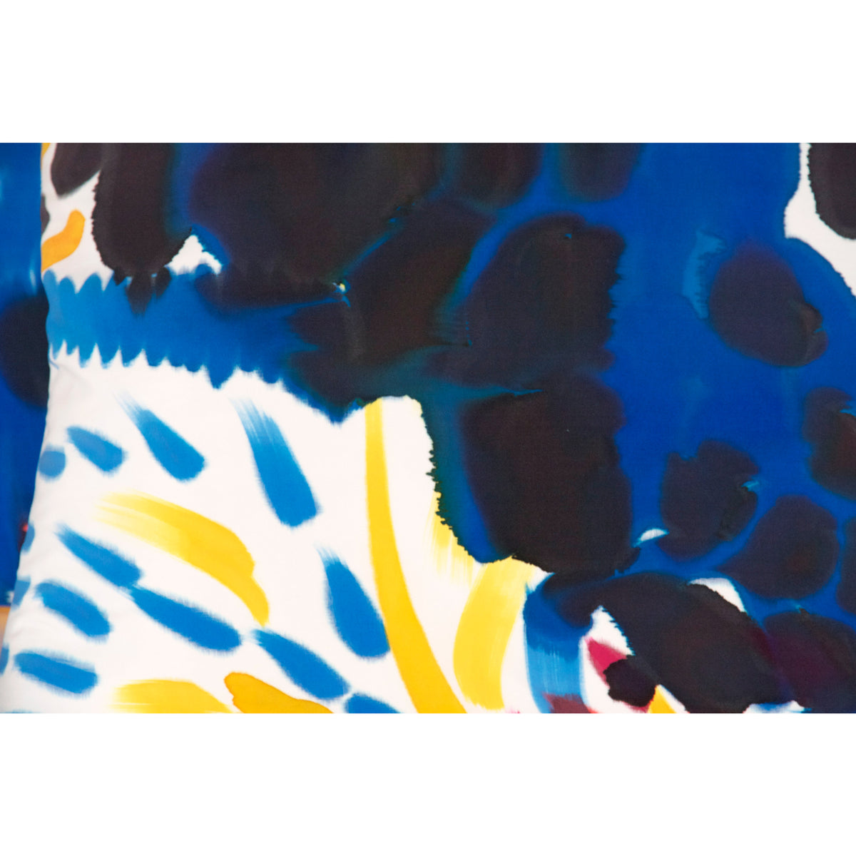 Hand-Painted Parrot Silk Charmeuse Snake Pillow